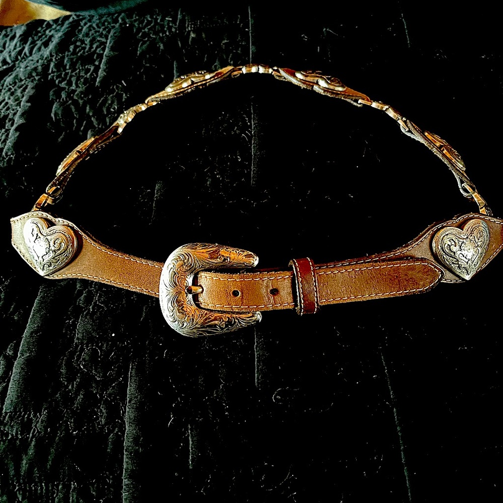 DARK Brown Western Belt.